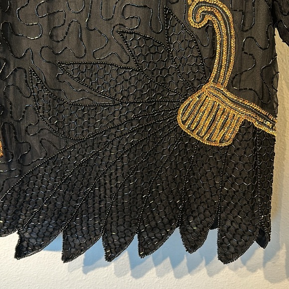 VTG  1980’s 100% Silk Laurence Kazar New York - Picture 16 of 17